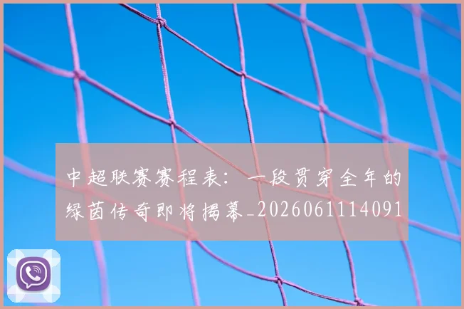 中超联赛赛程表：一段贯穿全年的绿茵传奇即将揭幕_20260611140910